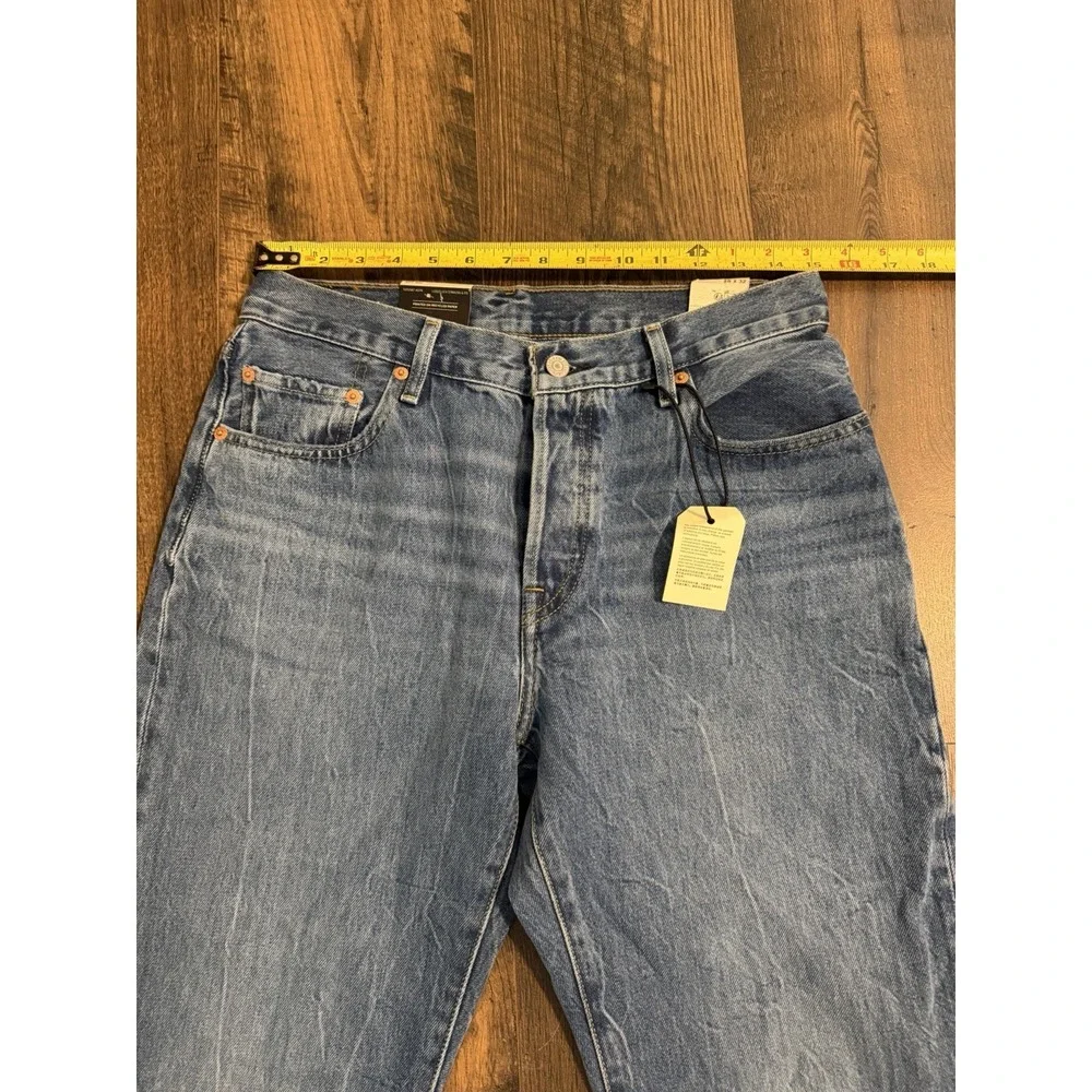 Levis 501 Original Jeans Mens 28x32 Blue Denim Straight Leg Button Fly NWT New